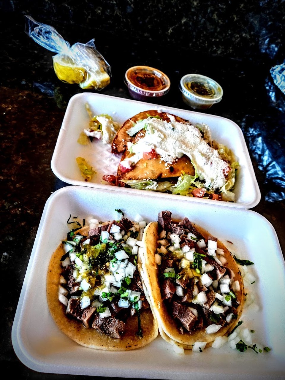 Taco De Papa Y De Lengua