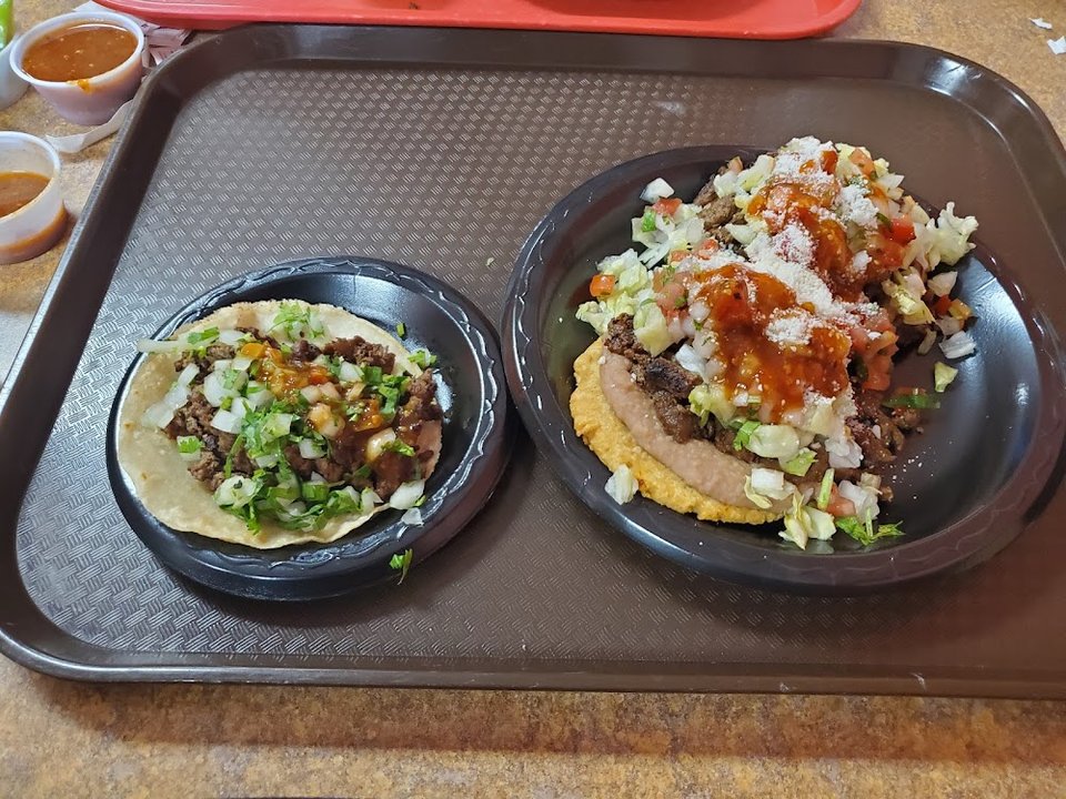 Taco and Sopes