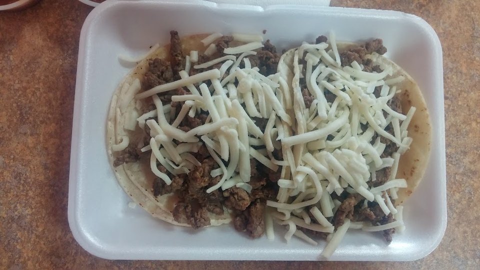Carne Asada Tacos Cheese Only